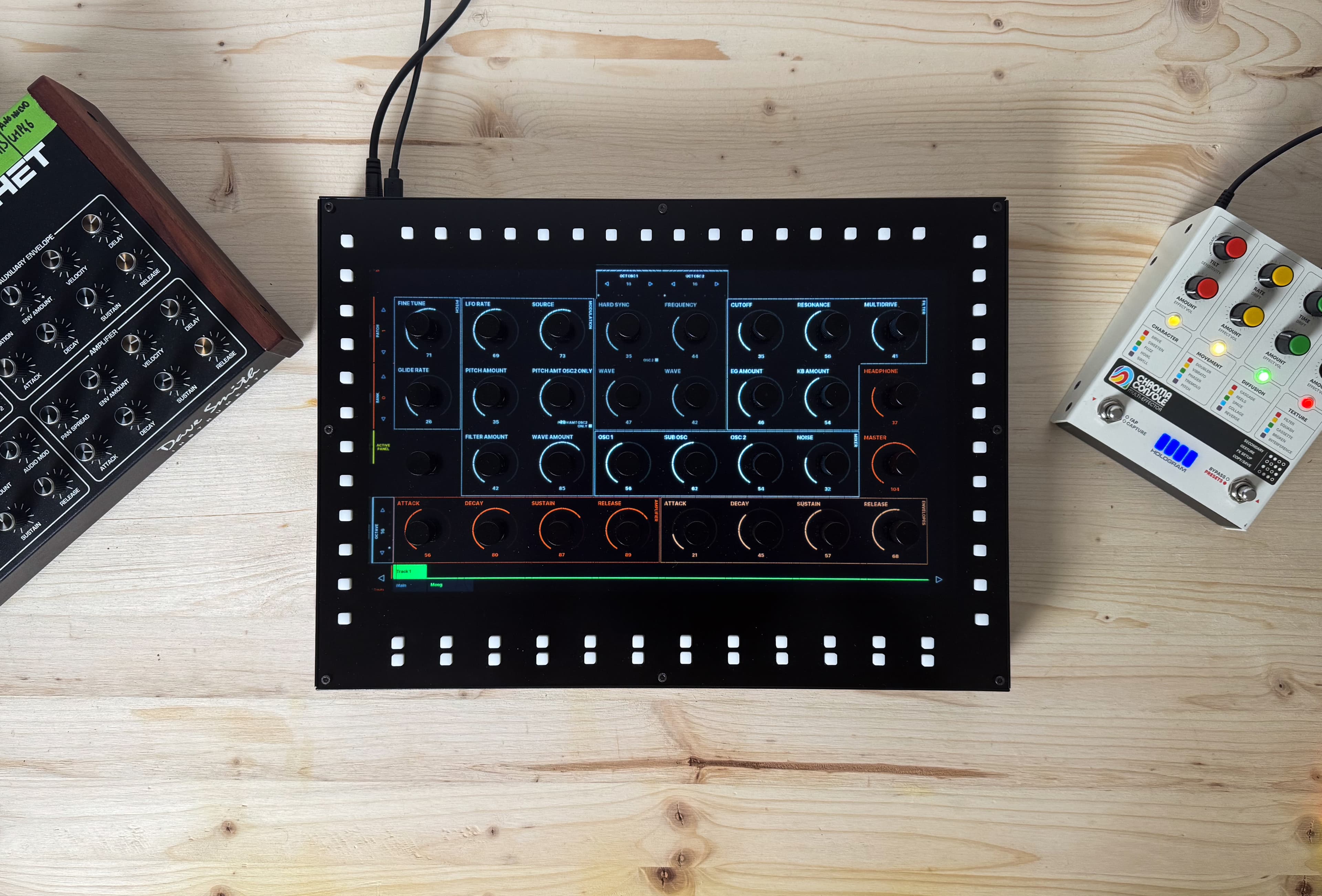 KARL controller in action set on a table